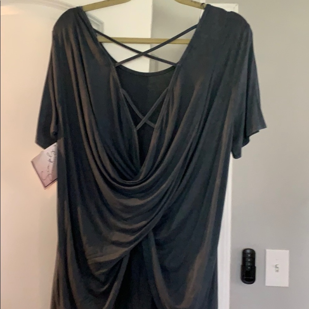 JODIFL CROSS BODY BACK TOP